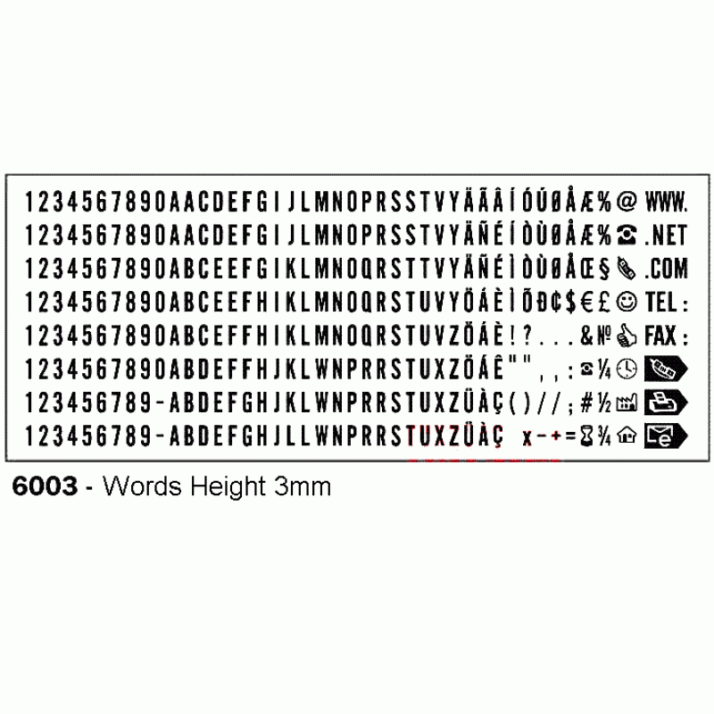 Trodat 4911 Typo 回墨印 DIY 活動自組字粒可自組三行